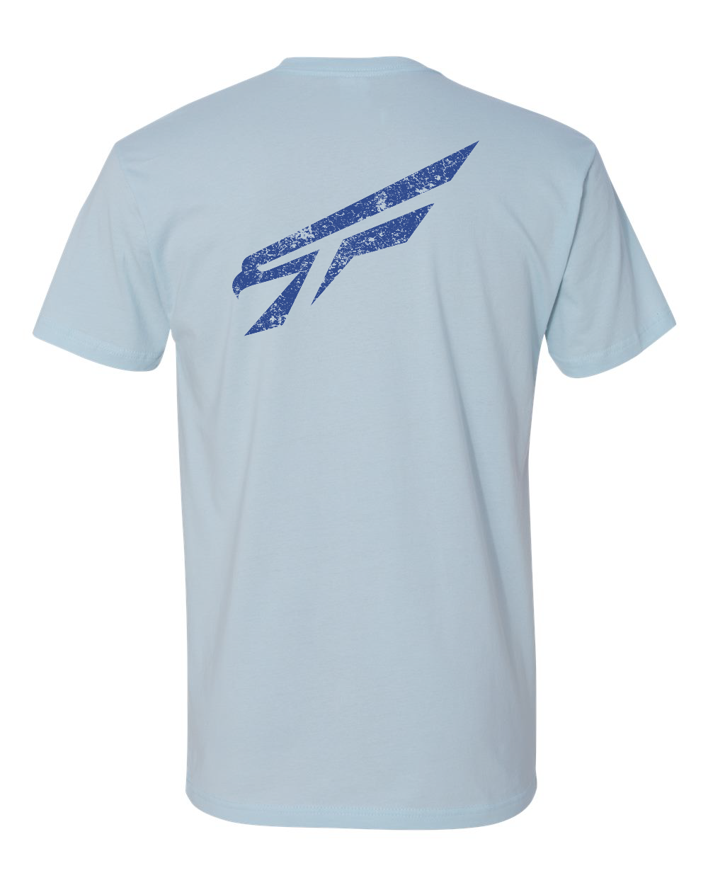 Short Sleeve TF Baseball Font Front Navy, TF logo full back