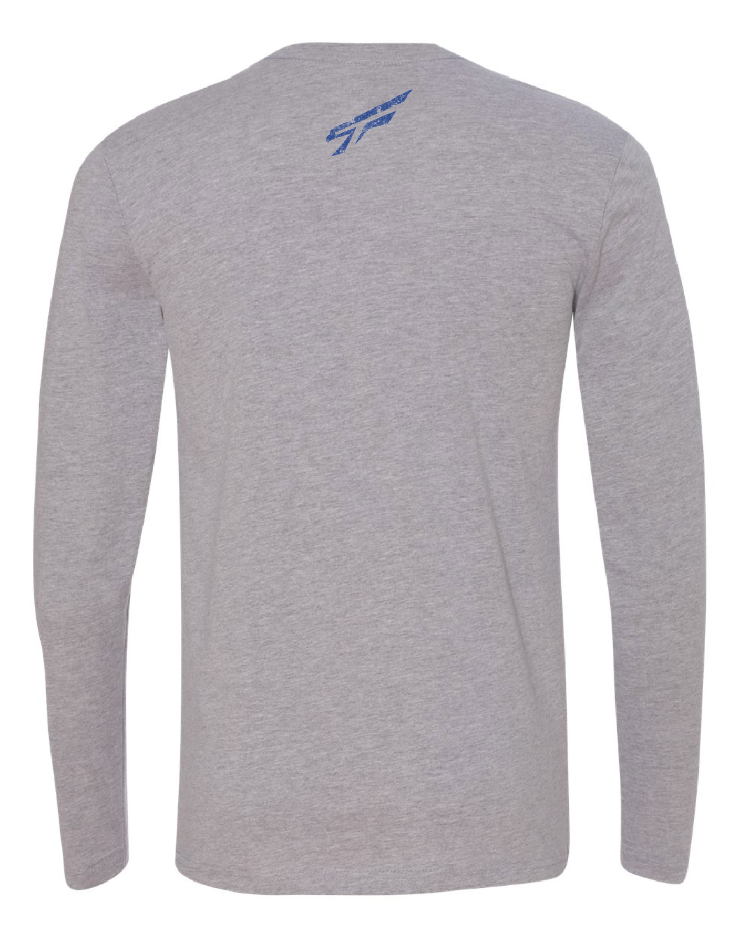 Long Sleeve Navy Baseball Font, Logo back collar