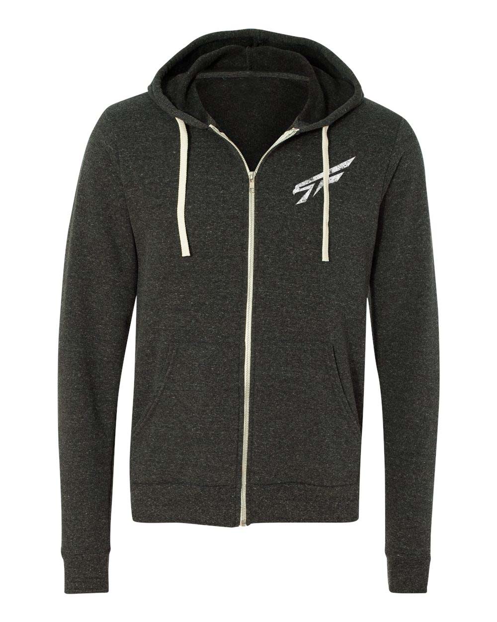 Unisex Triblend Sponge Fleece Full-Zip Hoodie