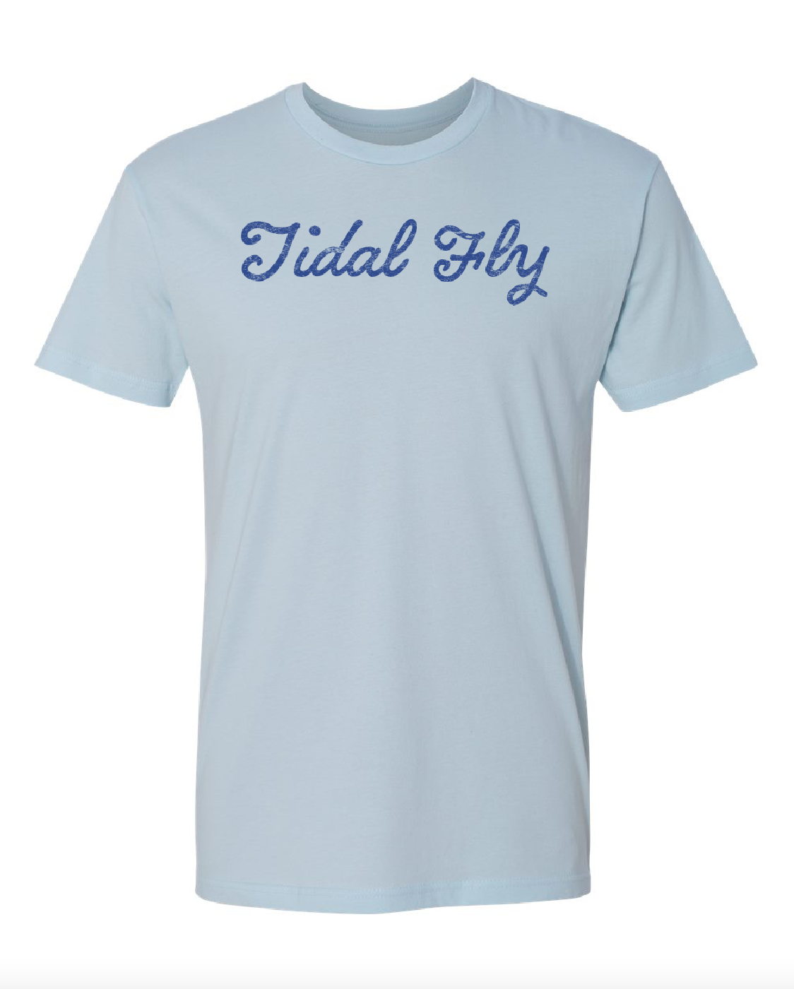 Tidal Fly Baseball Font Navy front, logo back collar