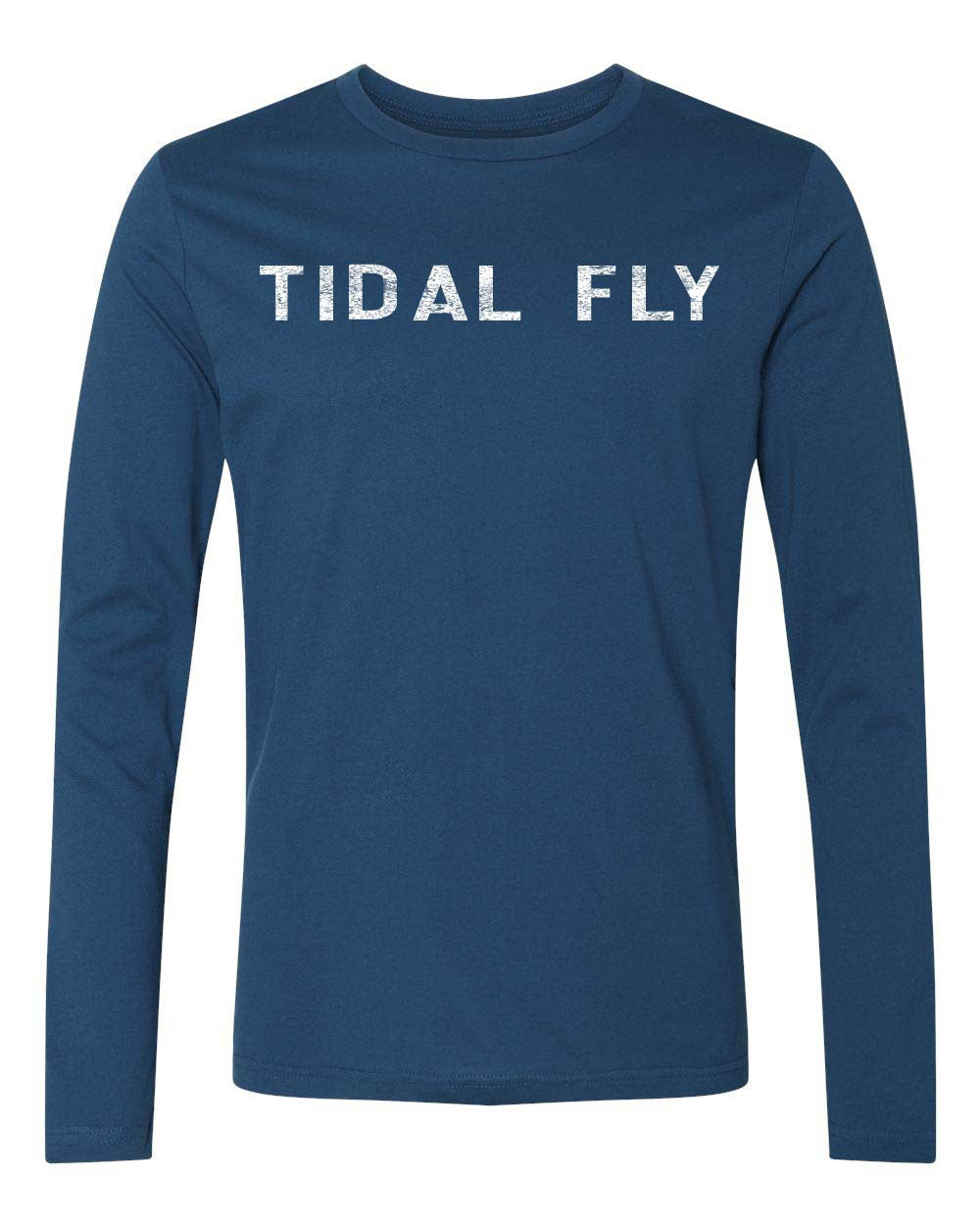 Long Sleeve Tidal Fly Front, logo back collar